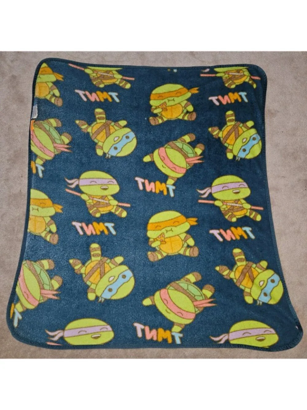 TMNT Teenage Mutant Ninja Turtles Fleece Blanket Northwest Lap Throw 42x48